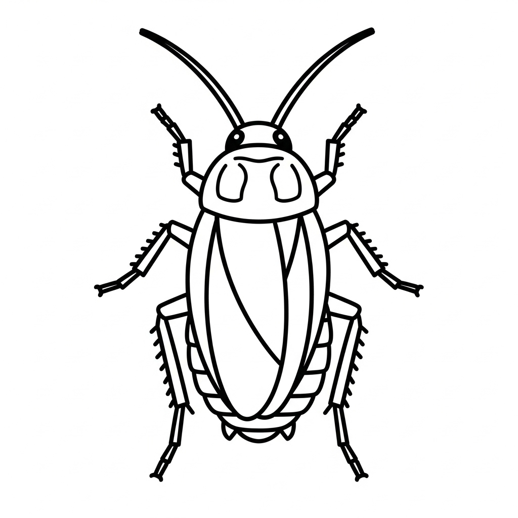 Scarafaggio da colorare thumbnail