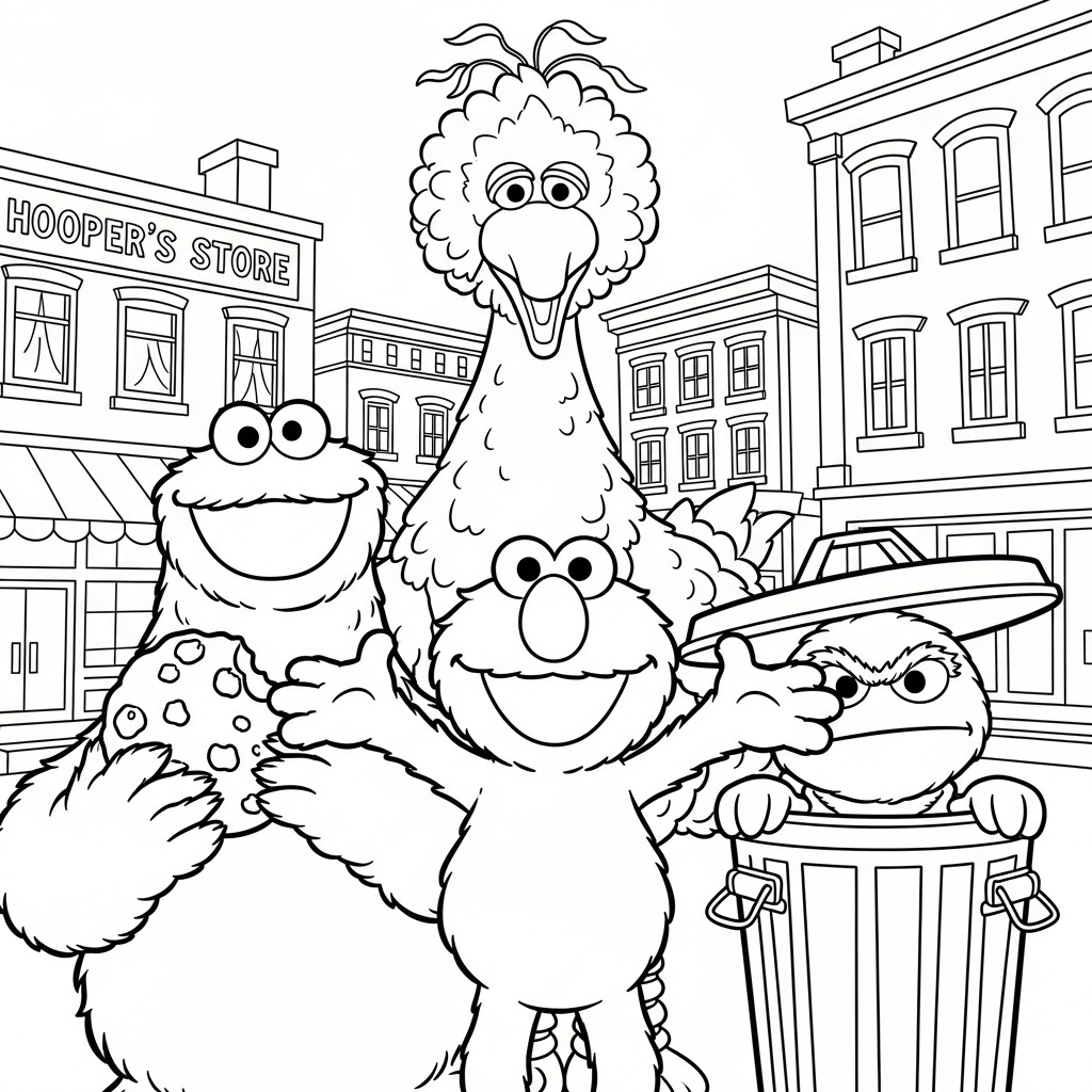 Sesamo Apriti da colorare thumbnail