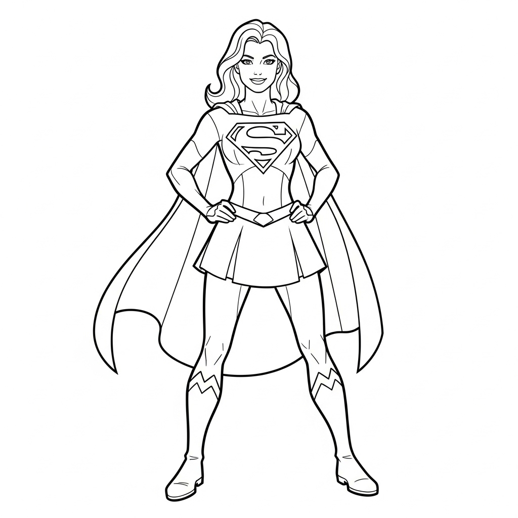 Supergirl 1 Supergirl da colorare thumbnail