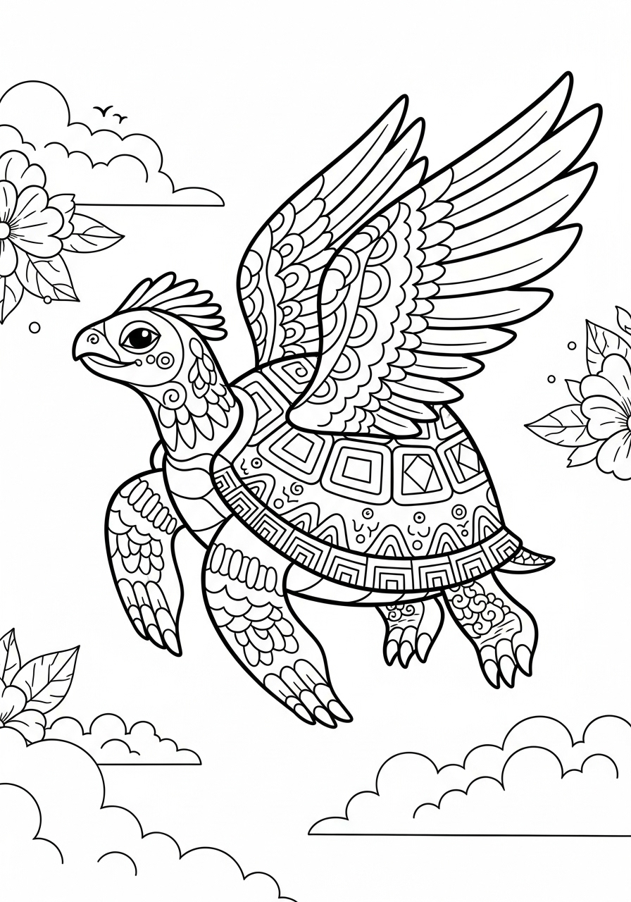 Alebrije 13 disegno di Alebrije da stampare e colorare