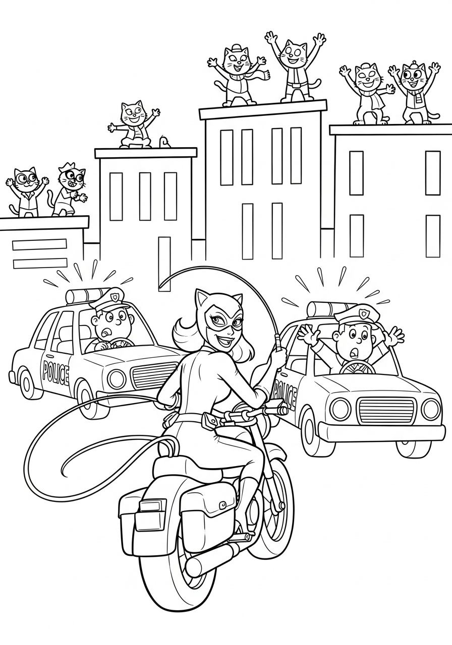 Catwoman 10 disegni Catwoman da colorare 1
