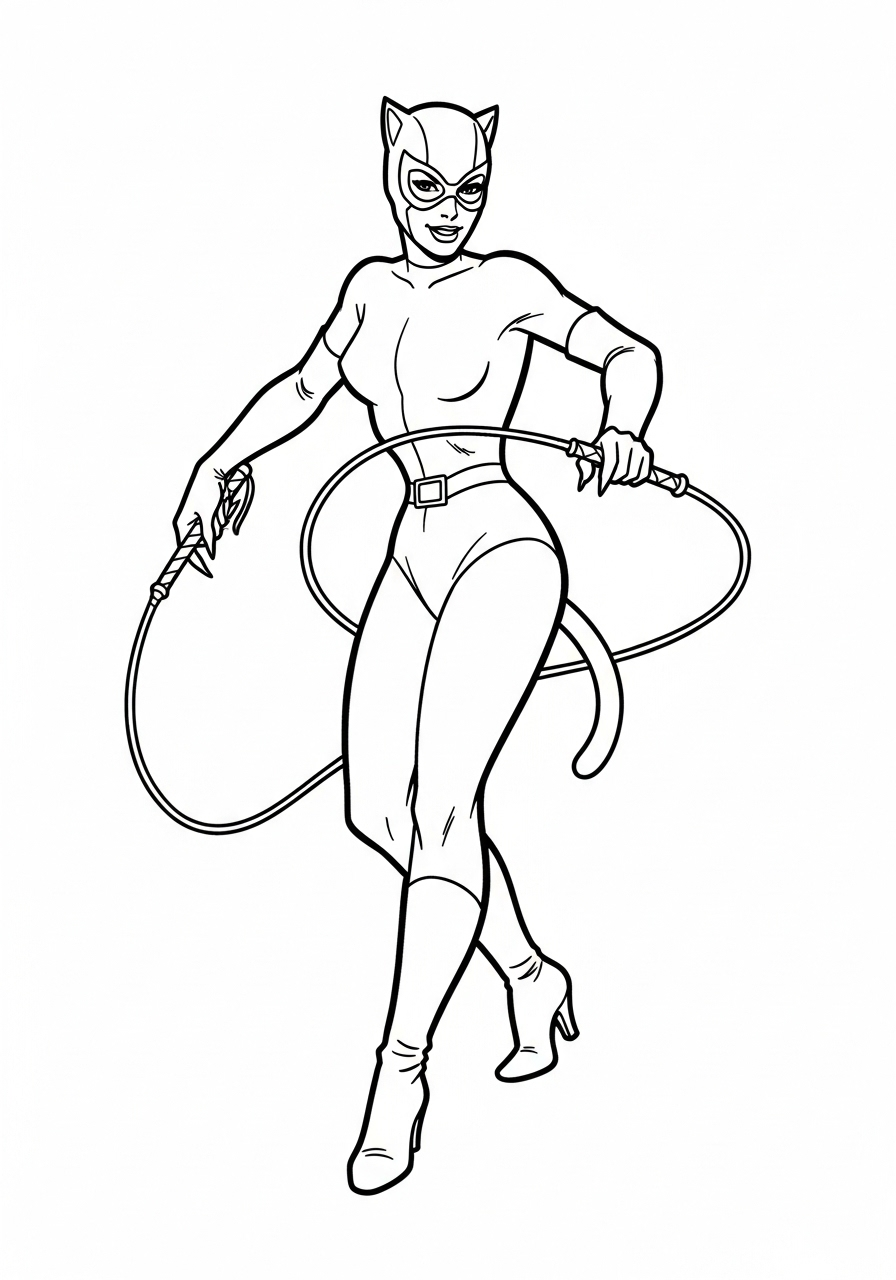 Catwoman 17 disegni da stampare e colorare Catwoman 1