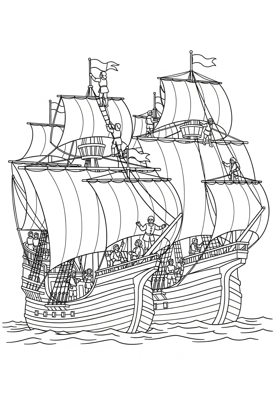 Christopher Columbus 11 foto di Christopher Columbus da colorare