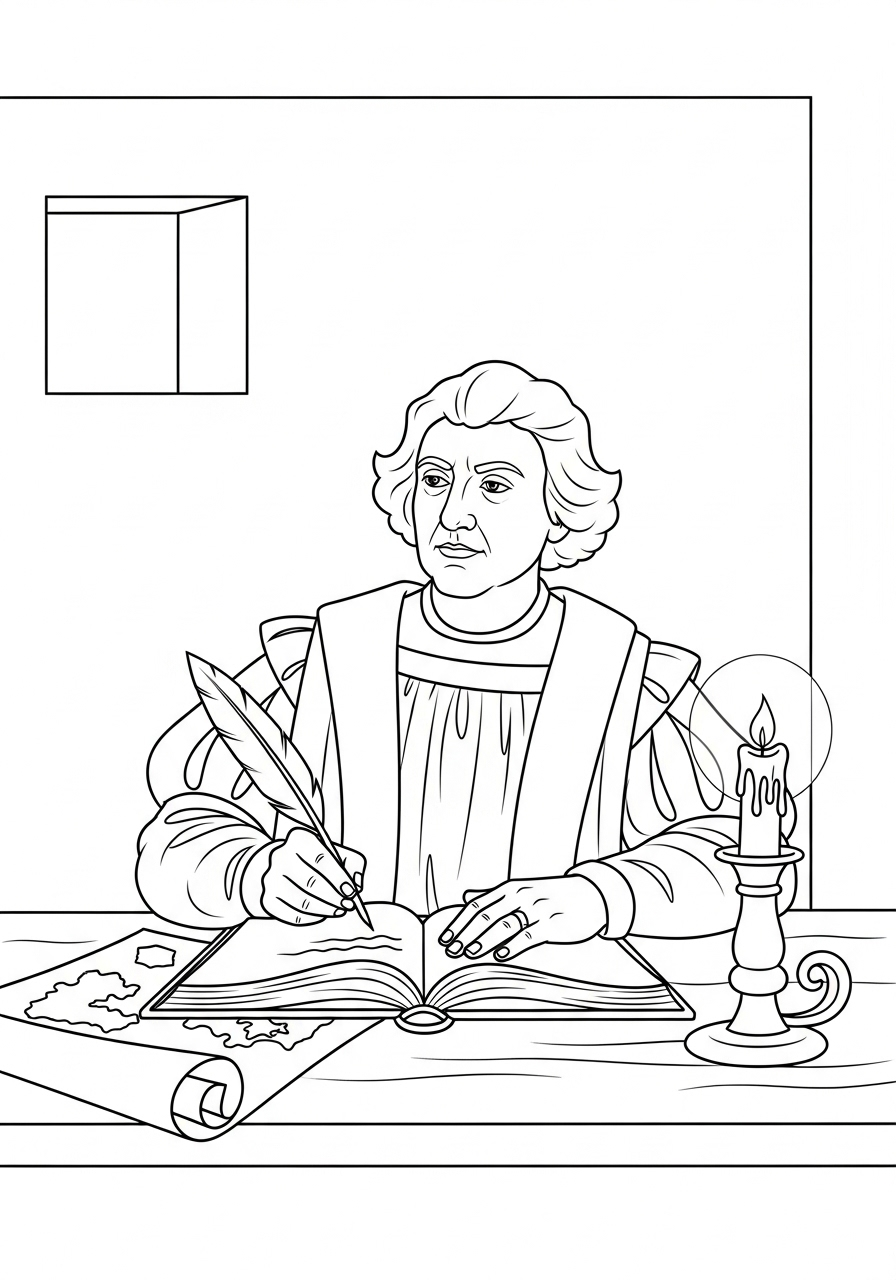 Christopher Columbus 4 disegni da stampare e colorare Christopher Columbus