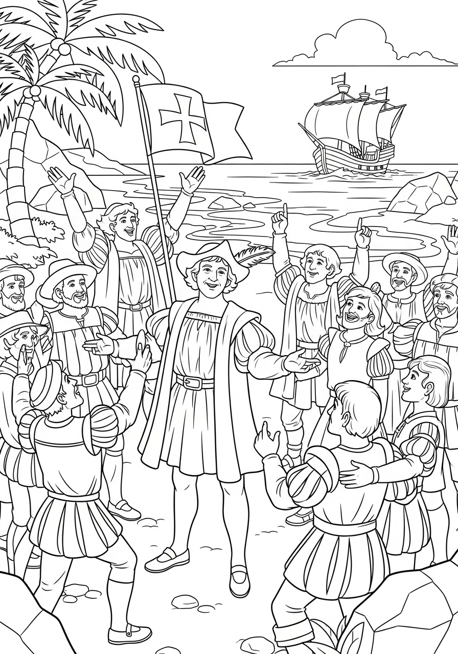 Christopher Columbus 3 Christopher Columbus da colorare per bambini