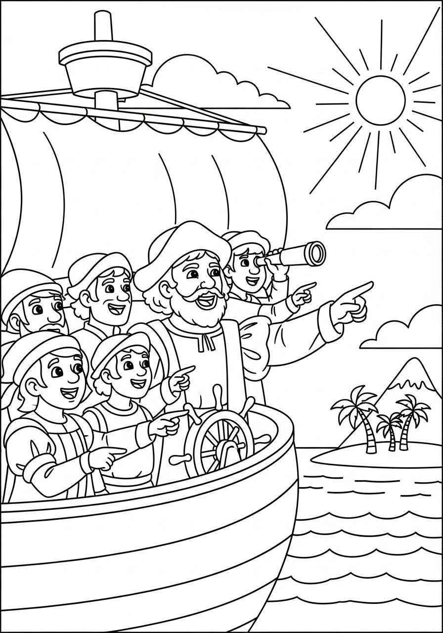 Christopher Columbus 17 disegni da colorare Christopher Columbus