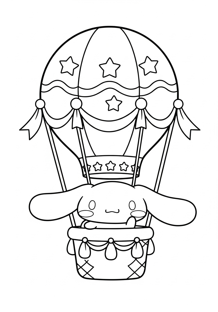 Cinnamoroll 11 da colorare Cinnamoroll disegno facile bambini