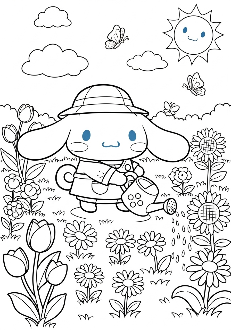 Cinnamoroll 4 Cinnamoroll disegno da colorare