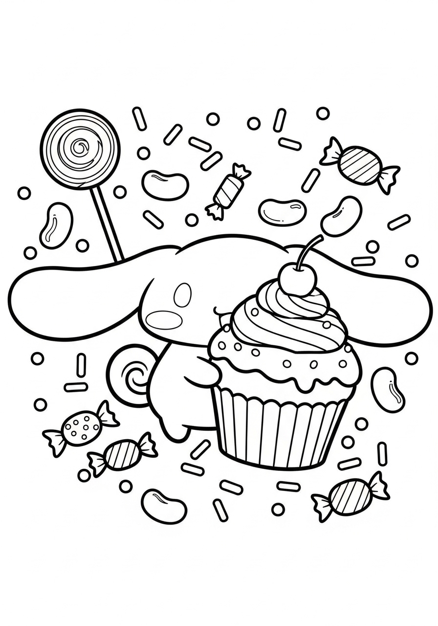 Cinnamoroll 20 immagini Cinnamoroll da colorare e stampare