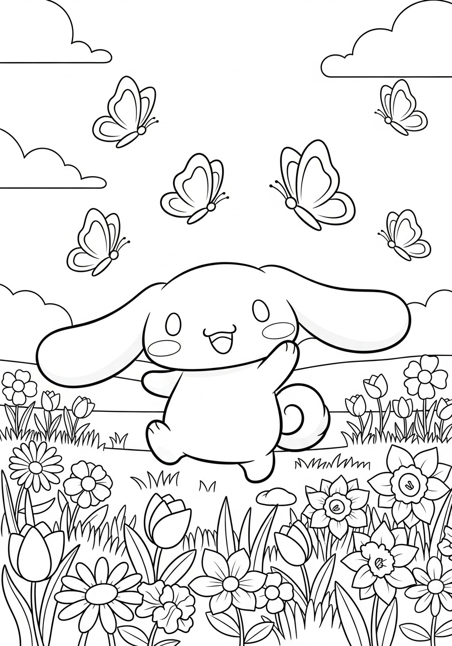 Cinnamoroll 15 disegni da colorare Cinnamoroll