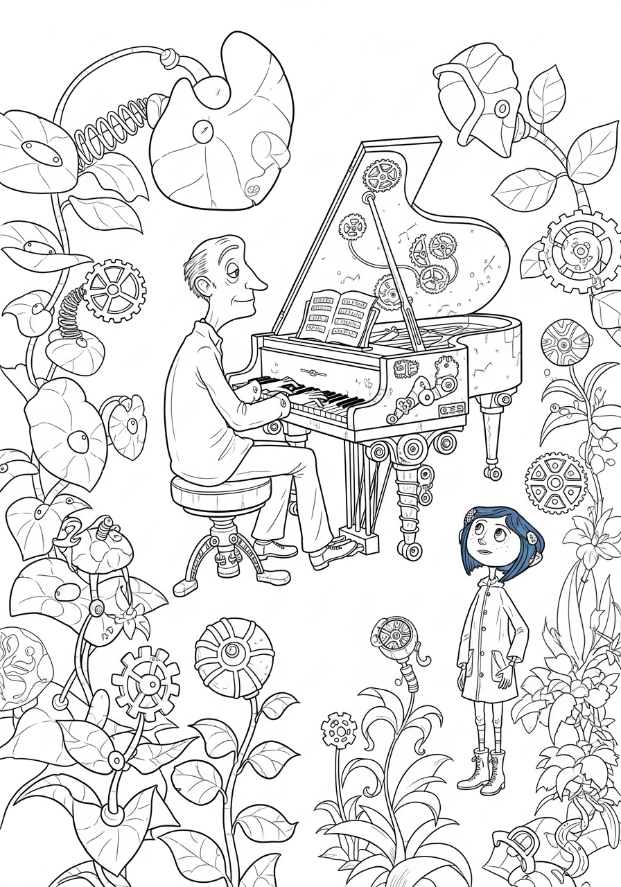 Coraline 10 immagine di Coraline da colorare 1