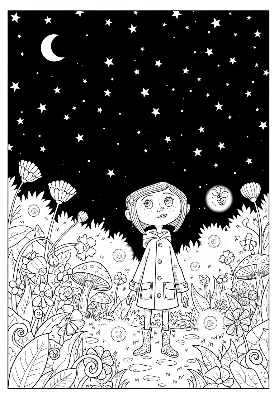 Coraline 7 Coraline da stampare e colorare per bambini