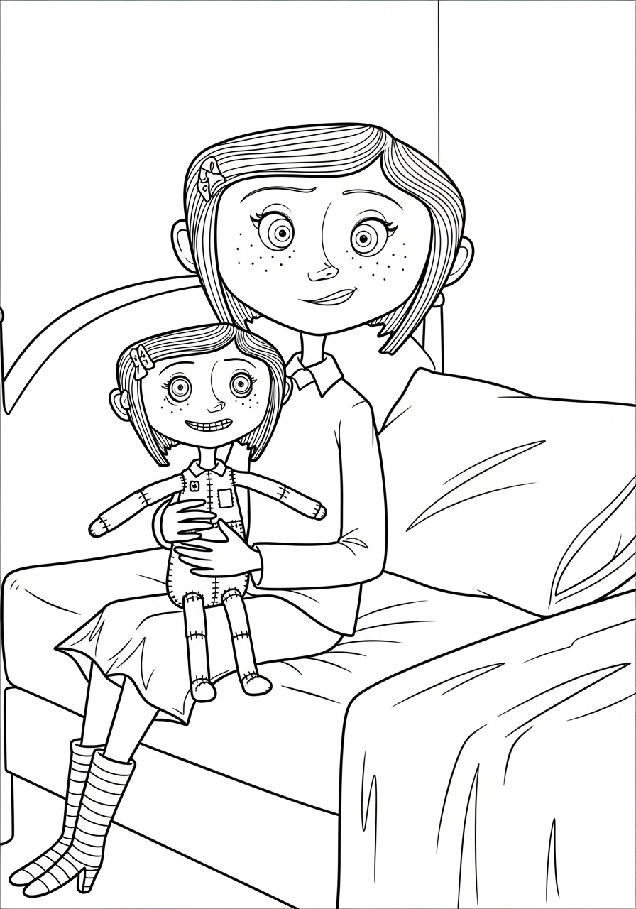 Coraline 5 Coraline da colorare bambini