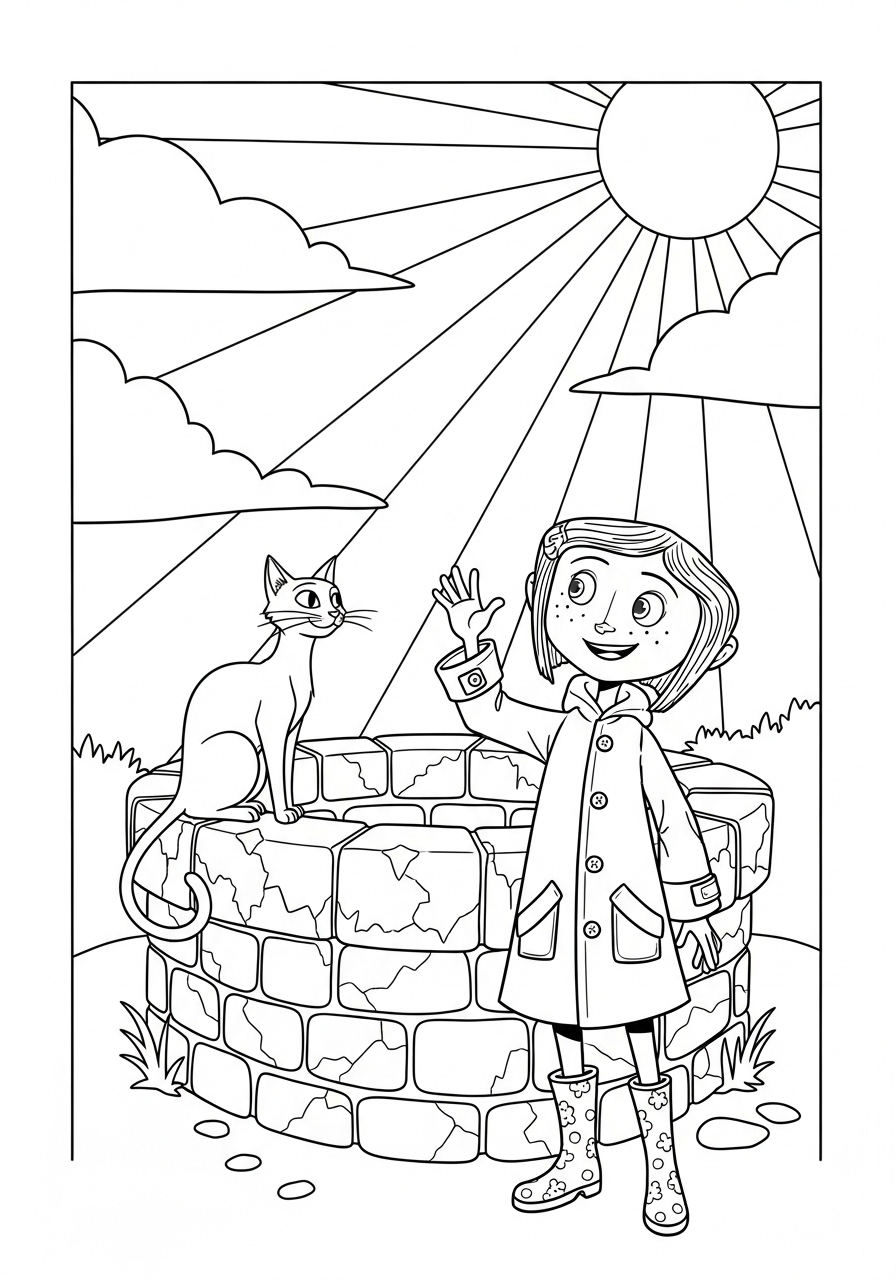 Coraline 3 disegni di Coraline da colorare