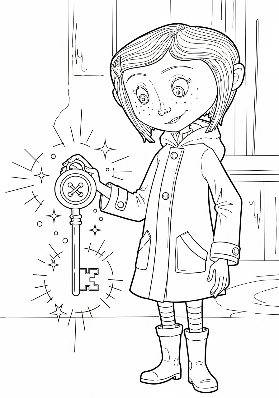 Coraline 17 disegni da colorare gratis Coraline 1