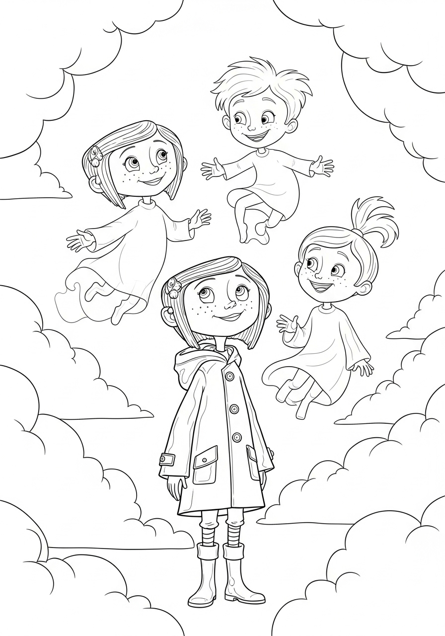 Coraline 12 disegni di Coraline da colorare per bambini