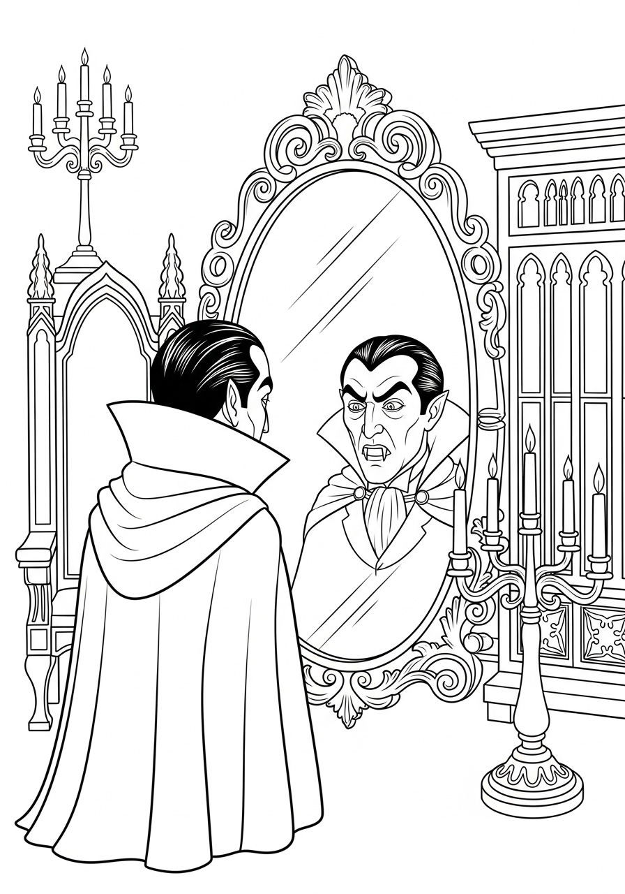 Dracula 13 immagine di Dracula da colorare
