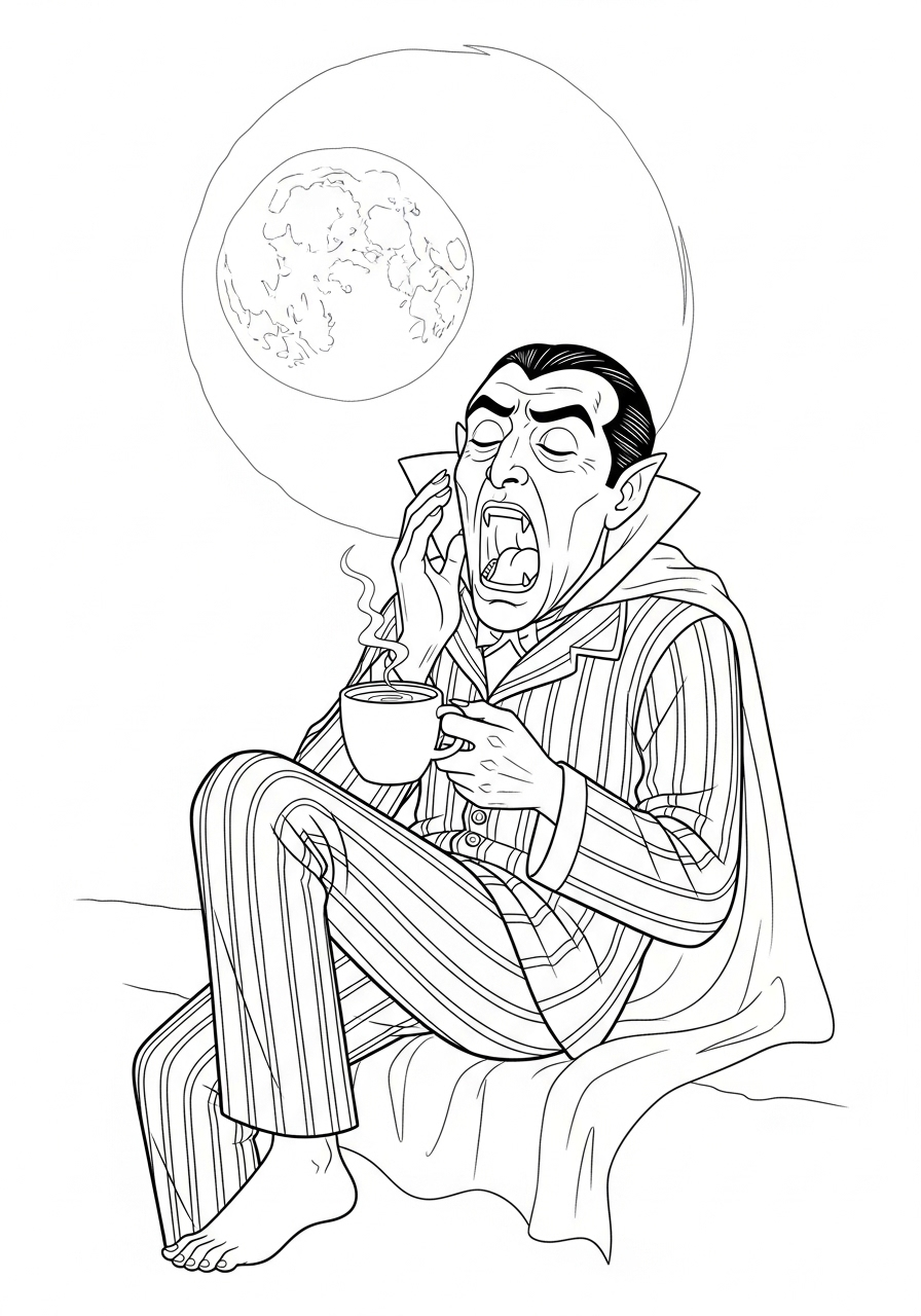 Dracula 7 disegni Dracula da colorare online