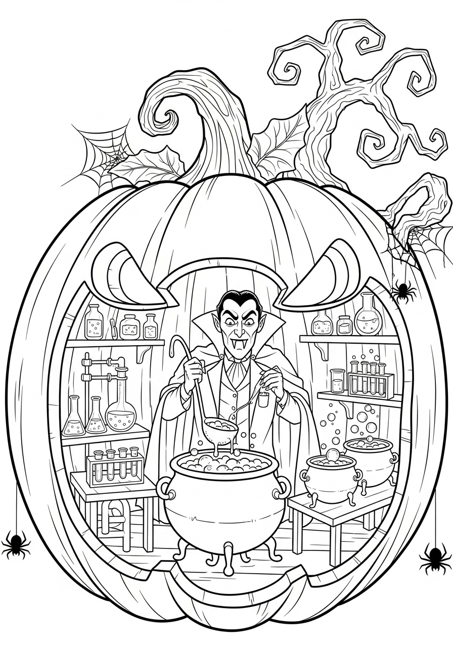 Dracula 2 immagini da colorare di Dracula