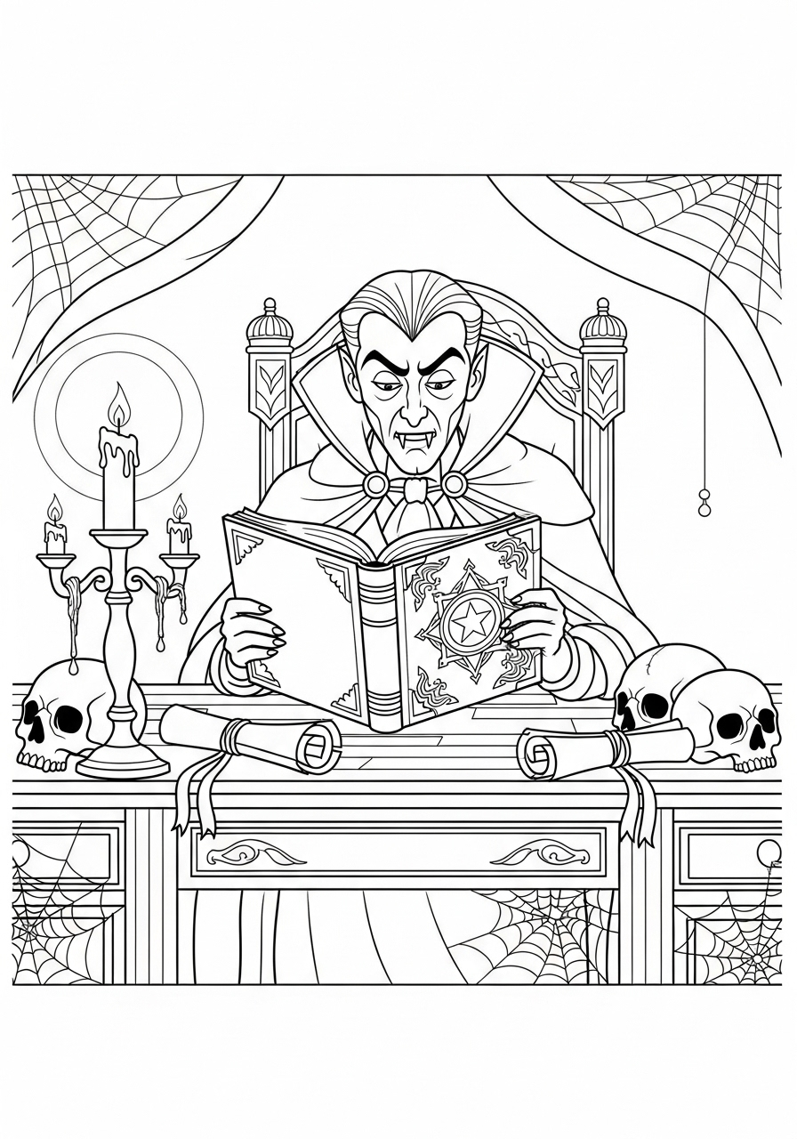Dracula 19 Dracula disegni da colorare per bambini maschi