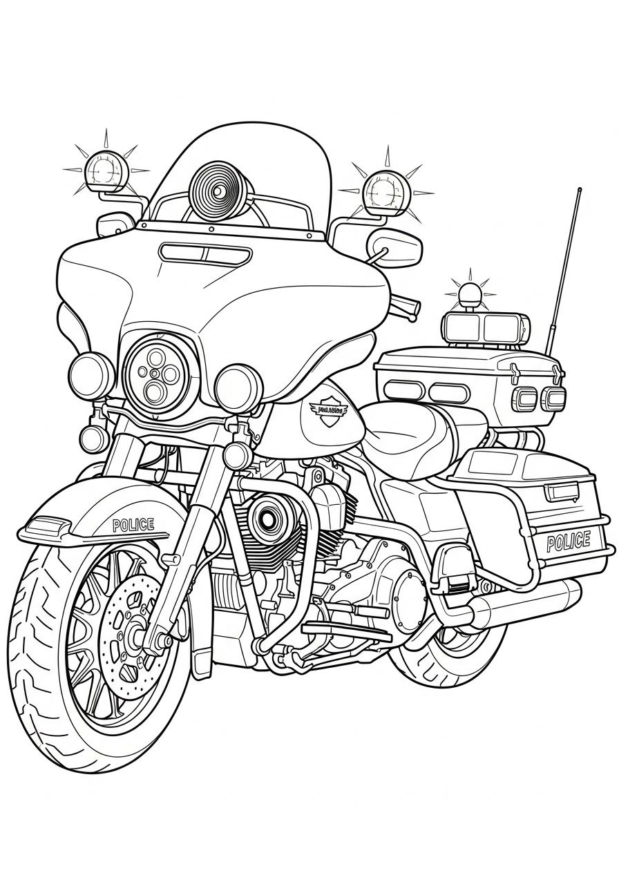 Harley Davidson 2 Harley Davidson da colorare e stampare gratis