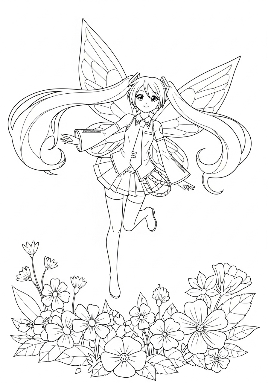 Hatsune Miku 12 Hatsune Miku da colorare e stampare pdf