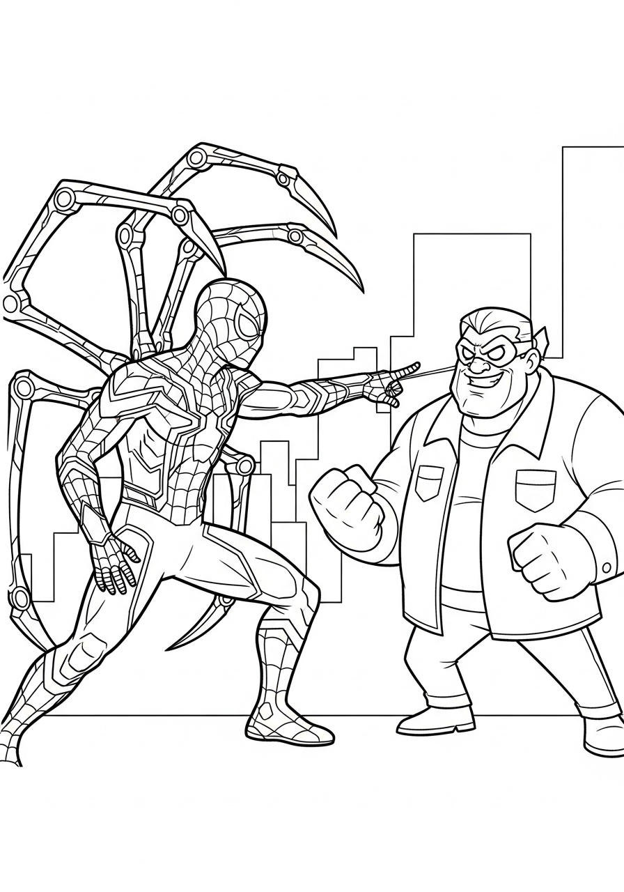 Iron Spider-Man 11 immagini di Iron Spider Man da stampare e colorare