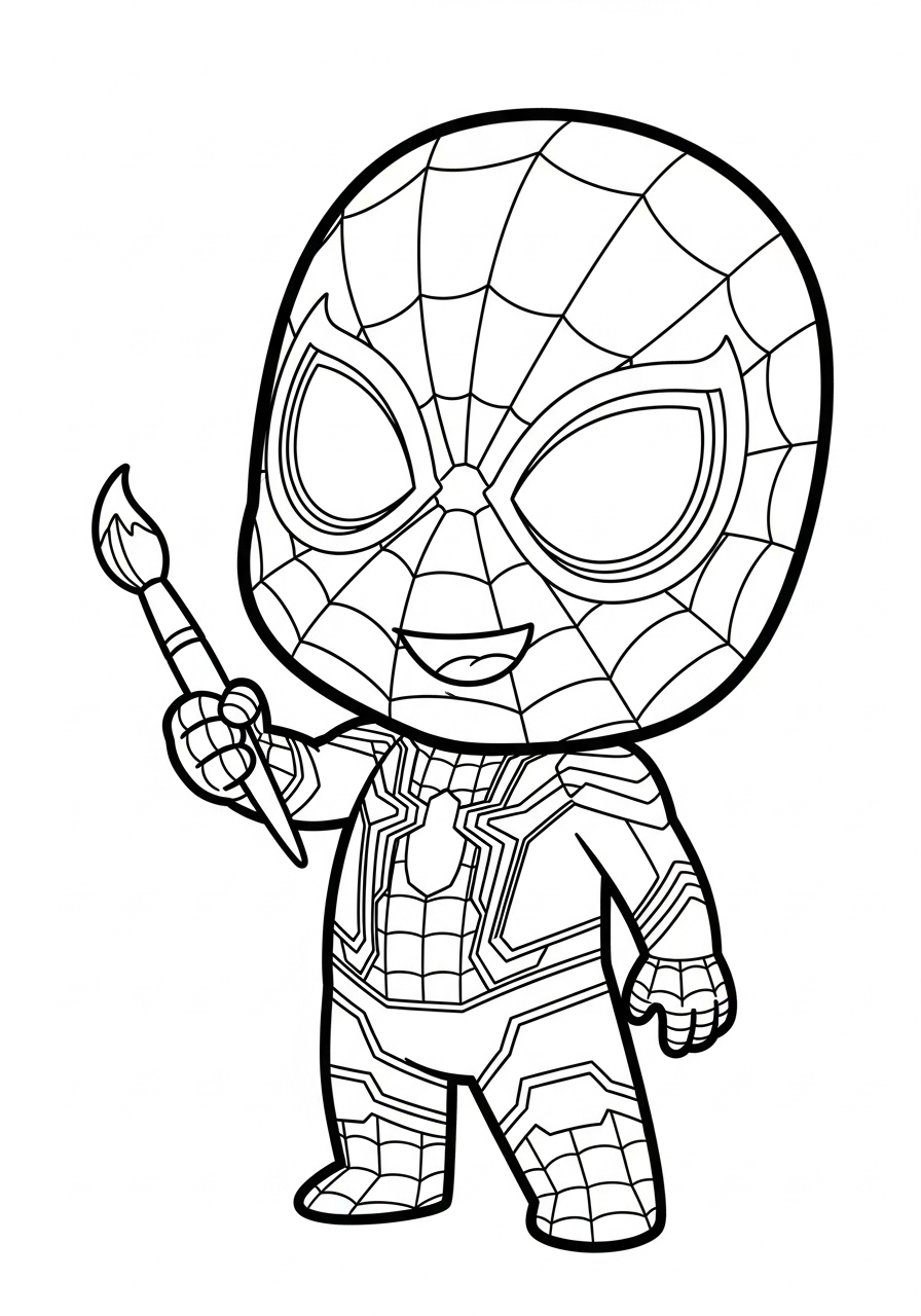 Iron Spider-Man 4 disegni di Iron Spider Man da colorare e stampare gratis