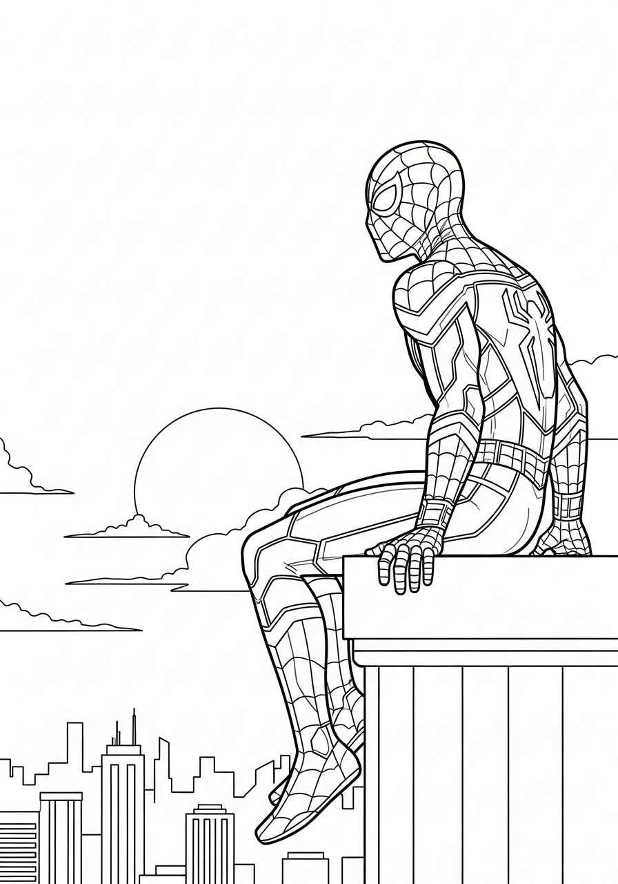 Iron Spider-Man 13 Iron Spider Man da stampare e colorare per bambini