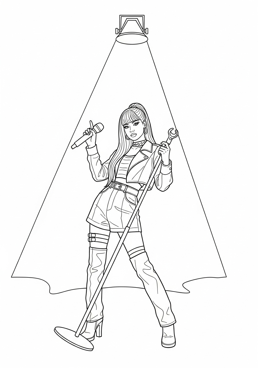 Lisa Blackpink 15 disegni di Lisa Blackpink da colorare e stampare