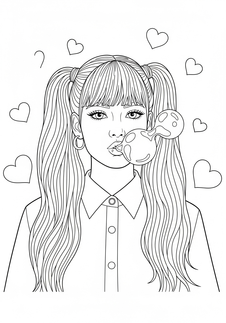 Lisa Blackpink 19 immagini Lisa Blackpink da colorare e stampare