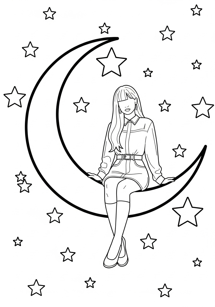 Lisa Blackpink 21 immagine di Lisa Blackpink da colorare 1