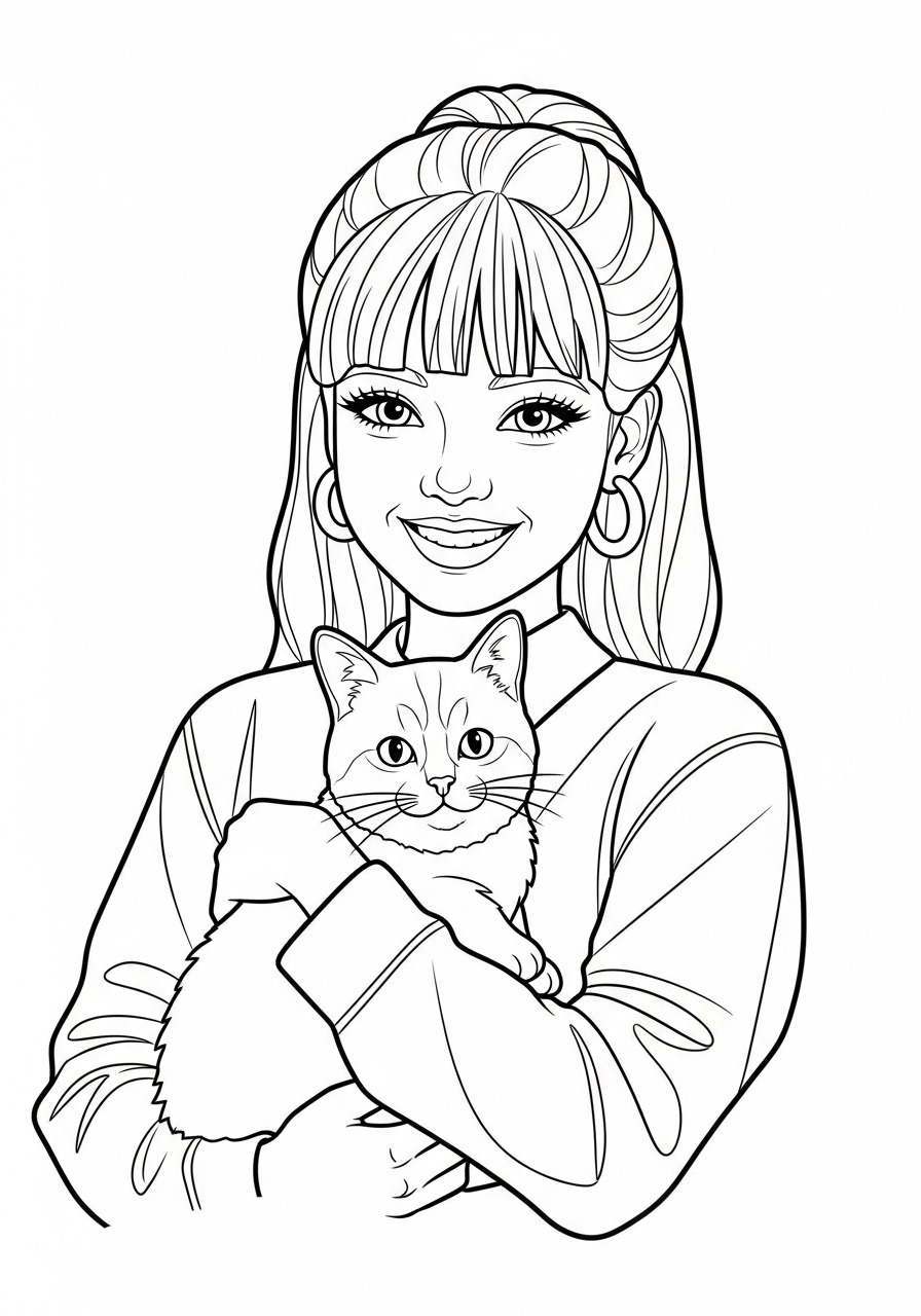 Lisa Blackpink 8 disegno Lisa Blackpink da colorare e stampare