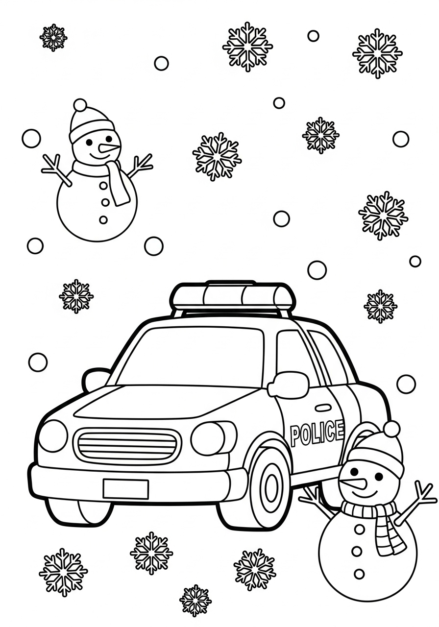Macchina della polizia 13 disegni di Macchina della polizia da colorare e stampare gratis