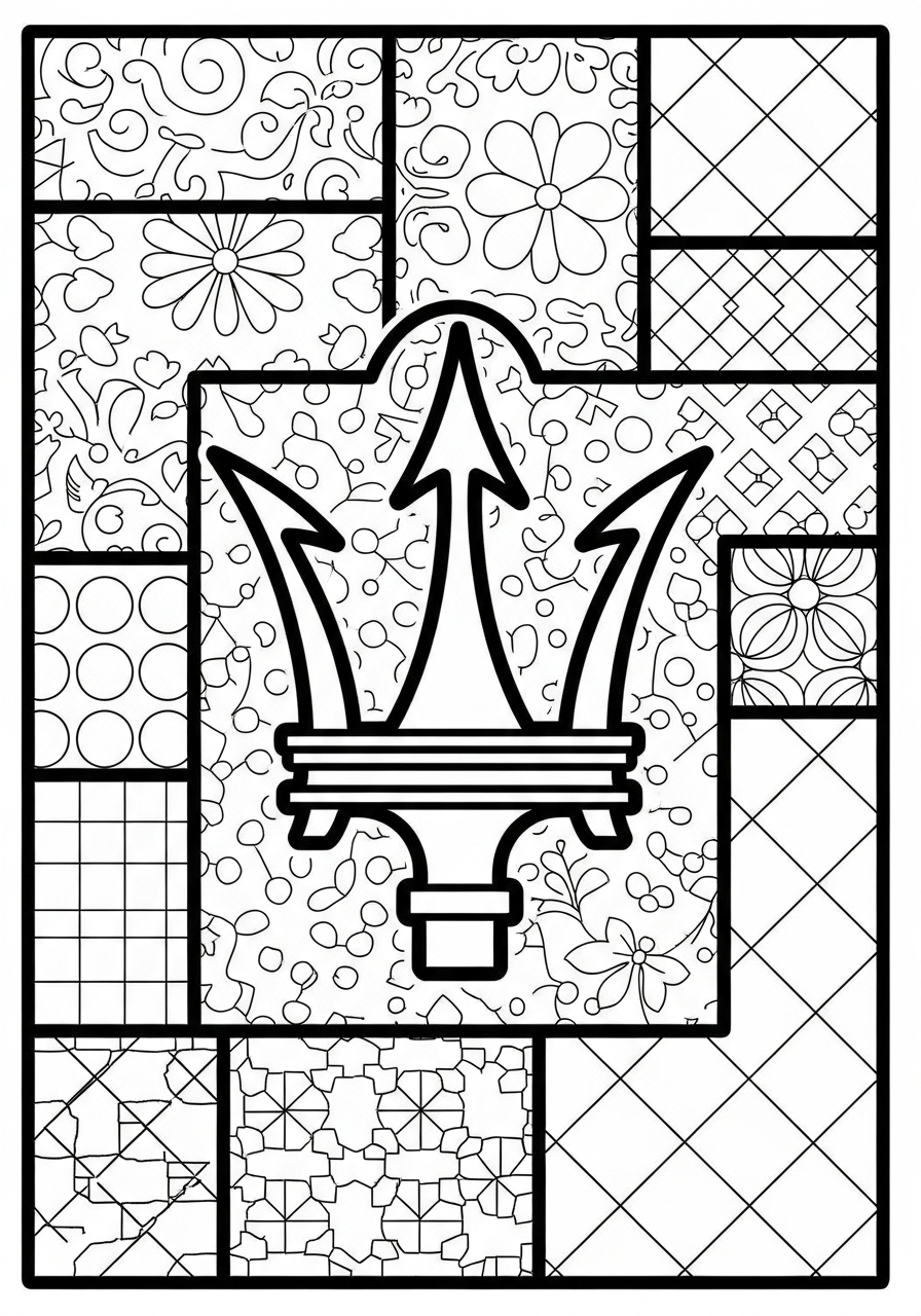 Maserati 15 Maserati disegno da colorare facile