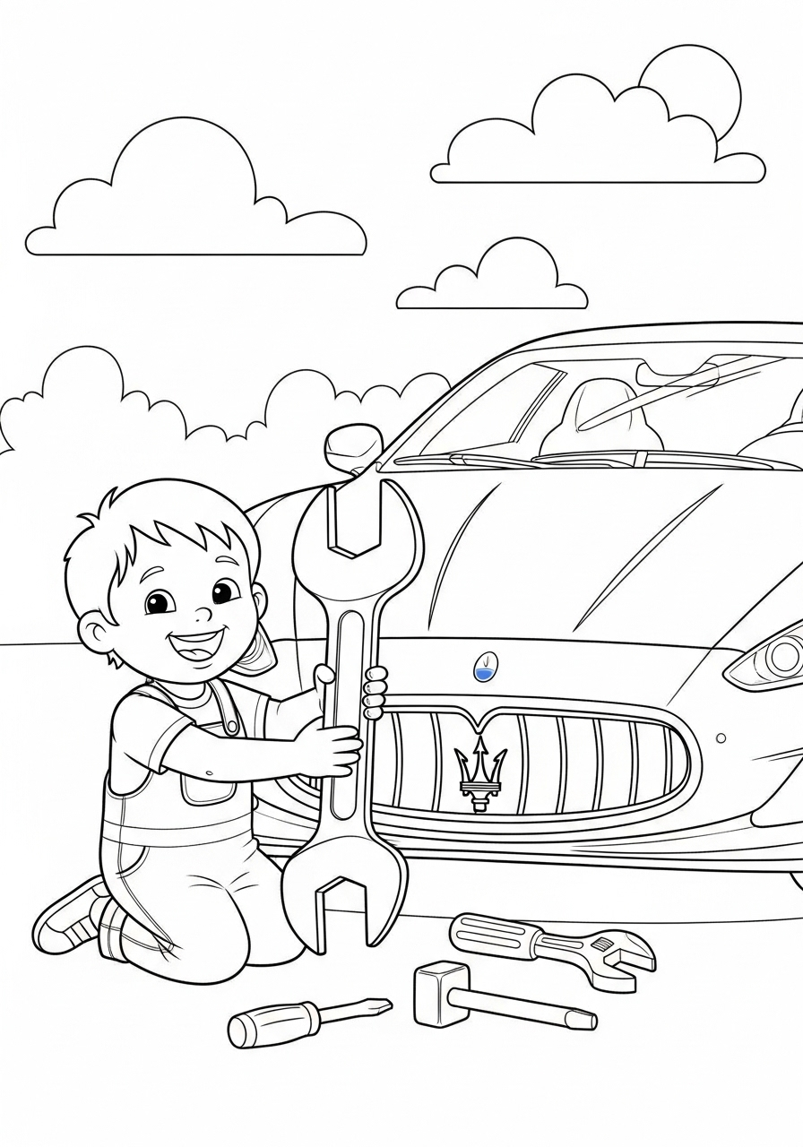 Maserati 10 Maserati da colorare a4