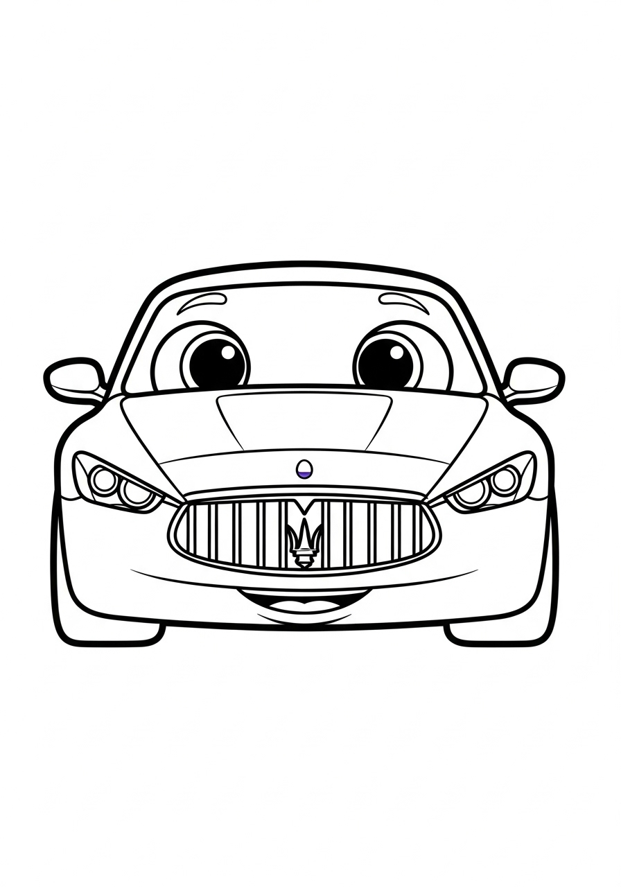 Maserati 9 disegni Maserati da colorare e stampare