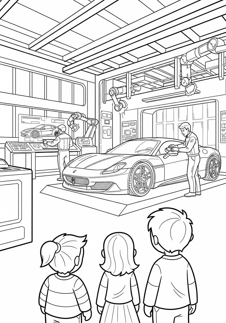 Maserati 3 immagini Maserati da colorare e stampare