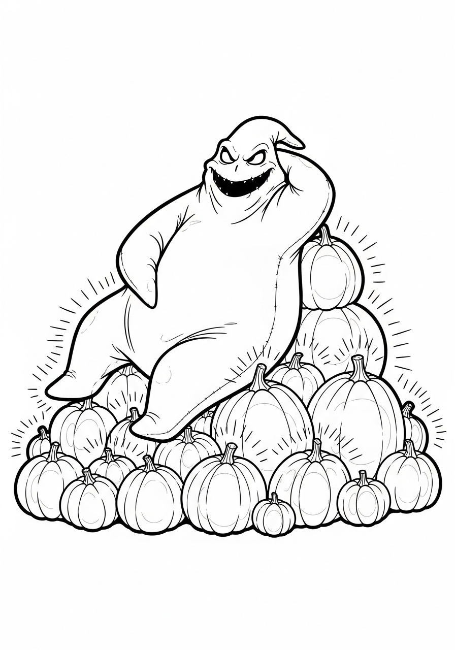 Oogie Boogie 10 Oogie Boogie da colorare a4