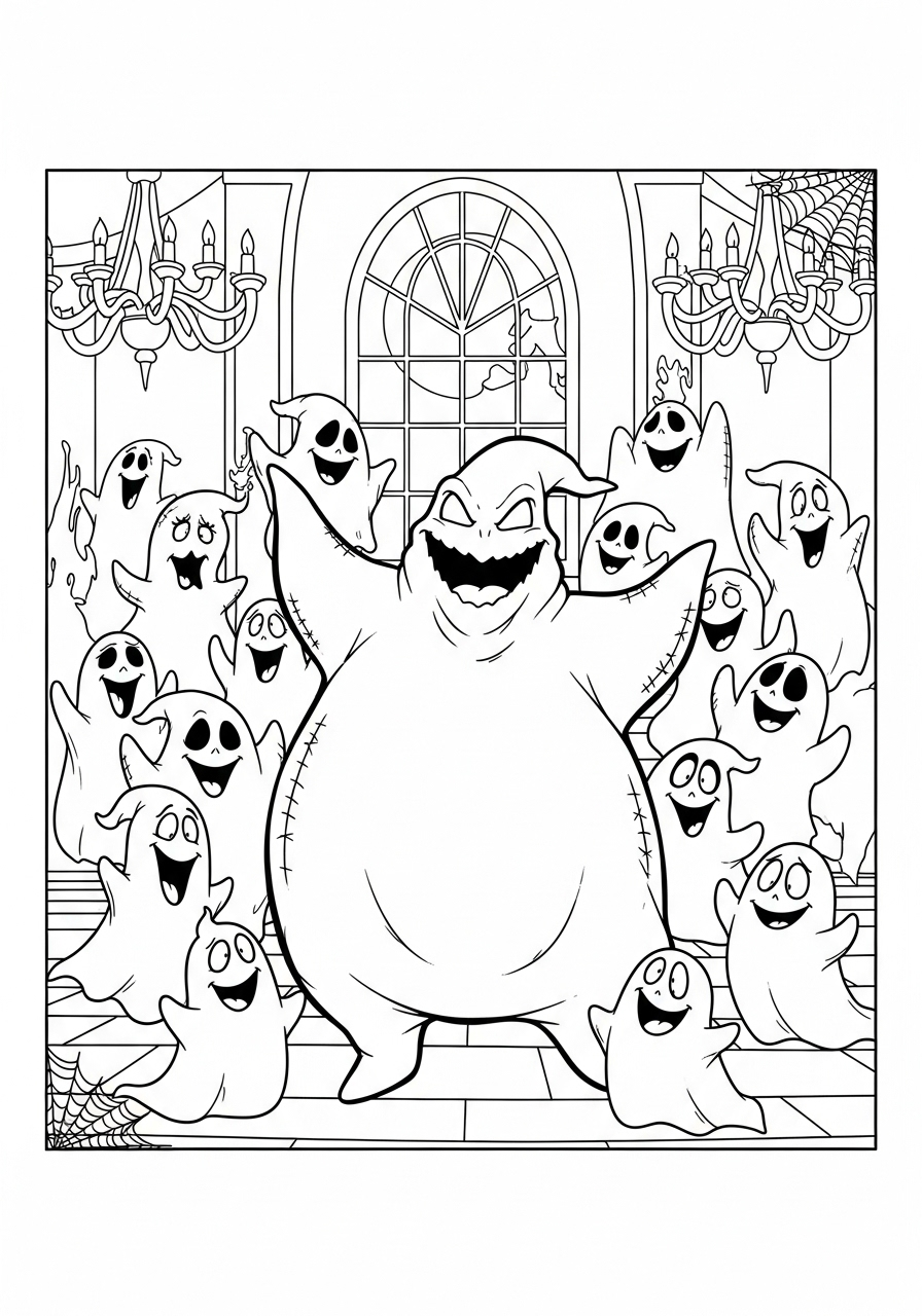 Oogie Boogie 4 disegni di Oogie Boogie da colorare e stampare gratis
