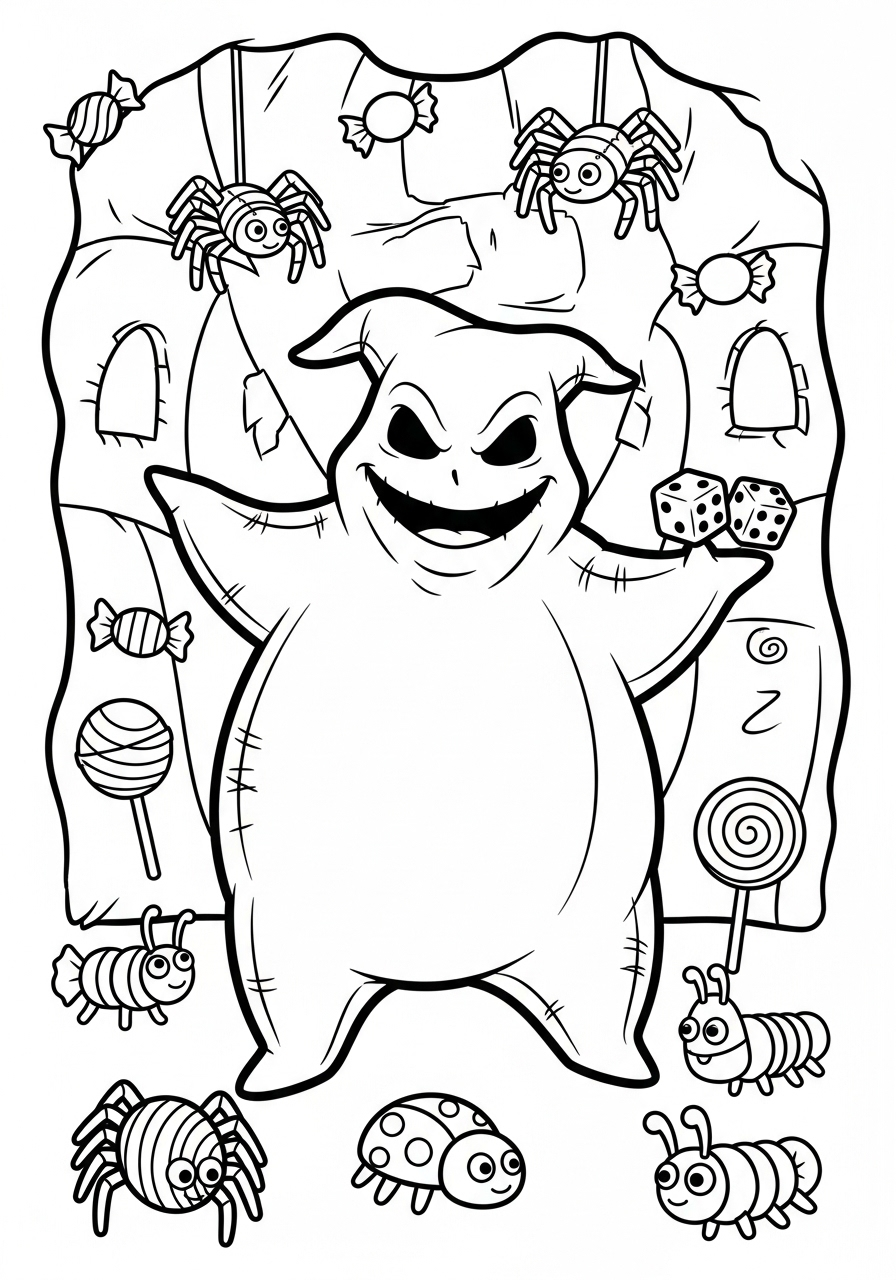 Oogie Boogie 18 Oogie Boogie da colorare e stampare gratis