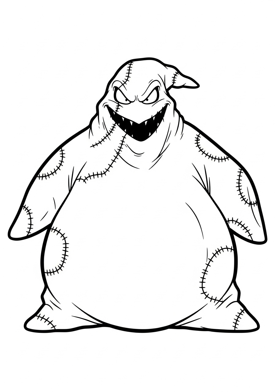 Oogie Boogie 15 Oogie Boogie da colorare