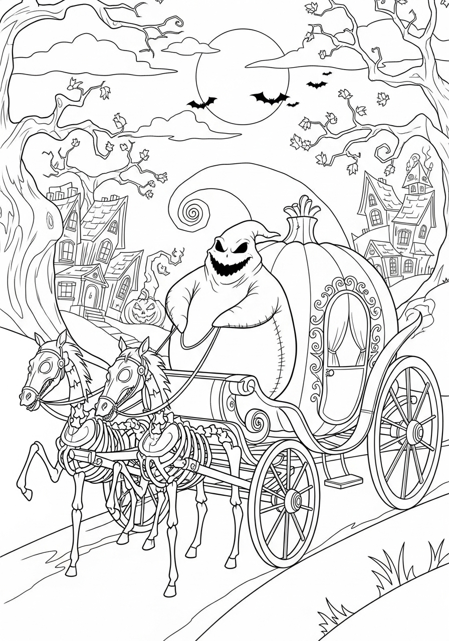 Oogie Boogie 14 disegni Oogie Boogie da colorare e stampare