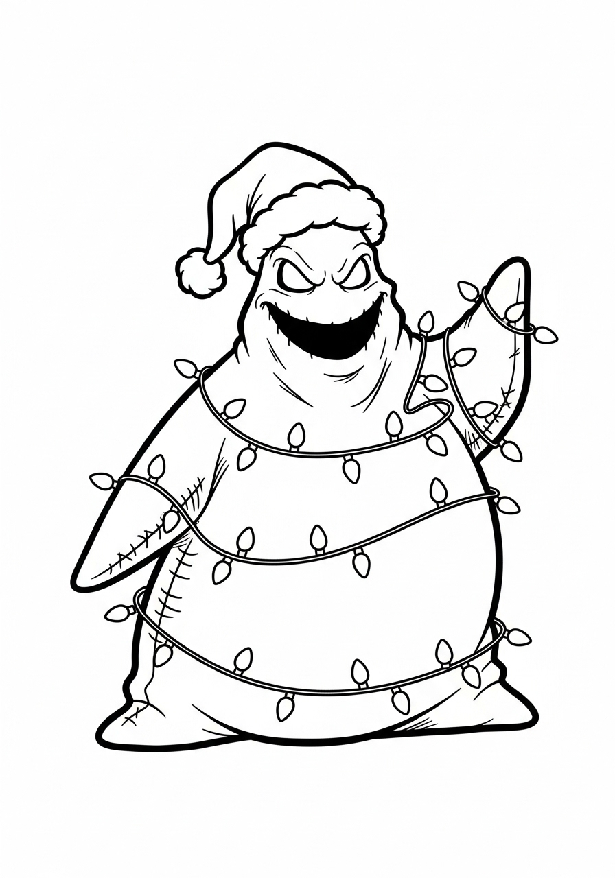 Oogie Boogie 13 Oogie Boogie da colorare per bambini 1