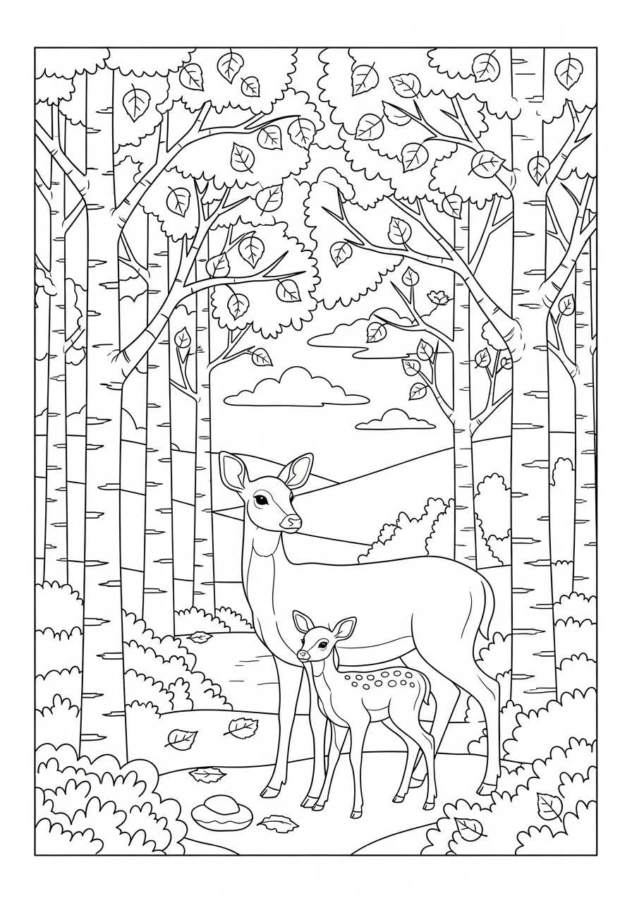 Paesaggio autunnale 14 Paesaggio autunnale disegni da colorare per bambini maschi
