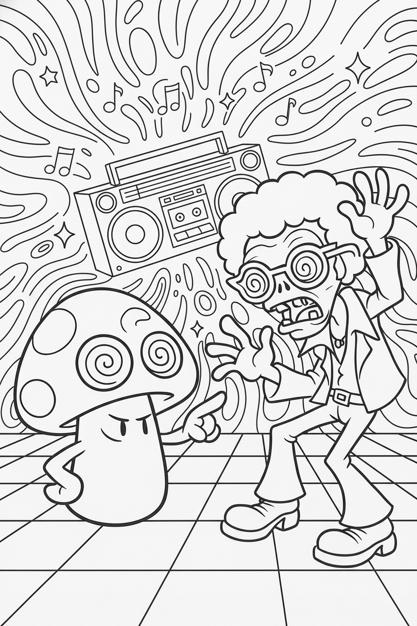 immagine da colorare Plants vs. Zombies