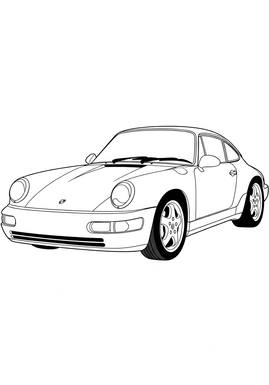Porsche 21 Porsche da colorare pdf gratis