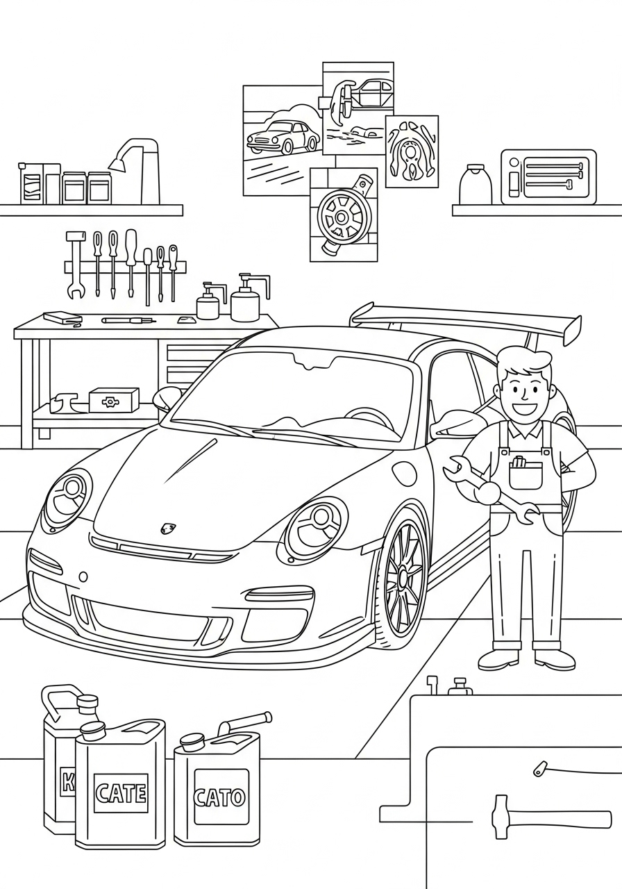 Porsche 15 Porsche da colorare bambini 1