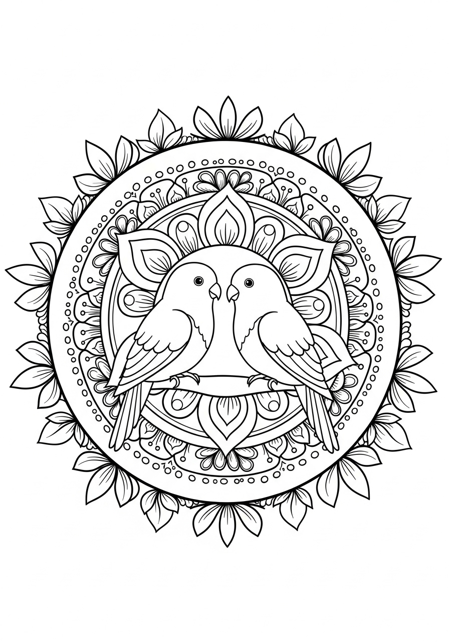 Rangoli 13 disegni da colorare Rangoli 2