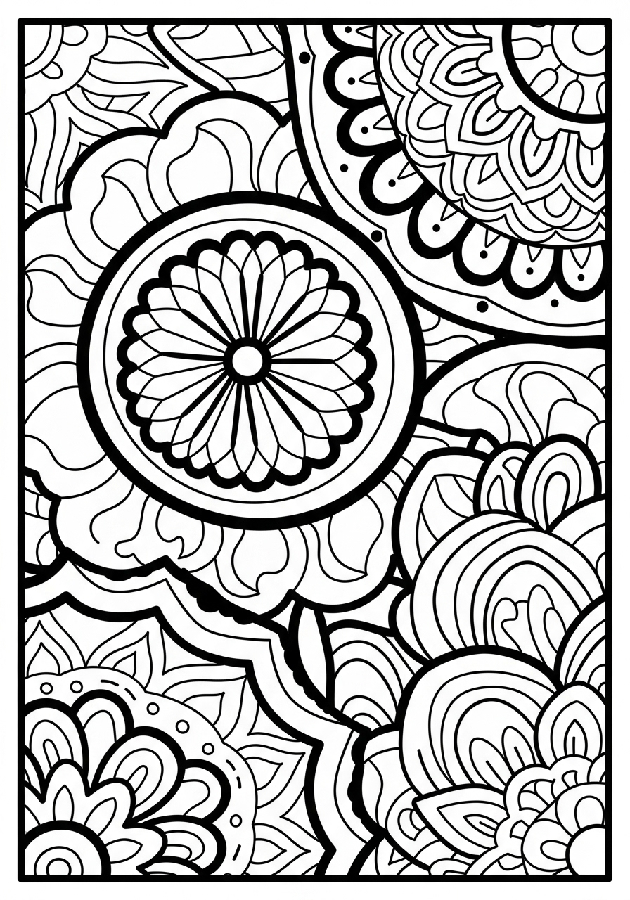 Rangoli 19 stampe da colorare per bambini Rangoli